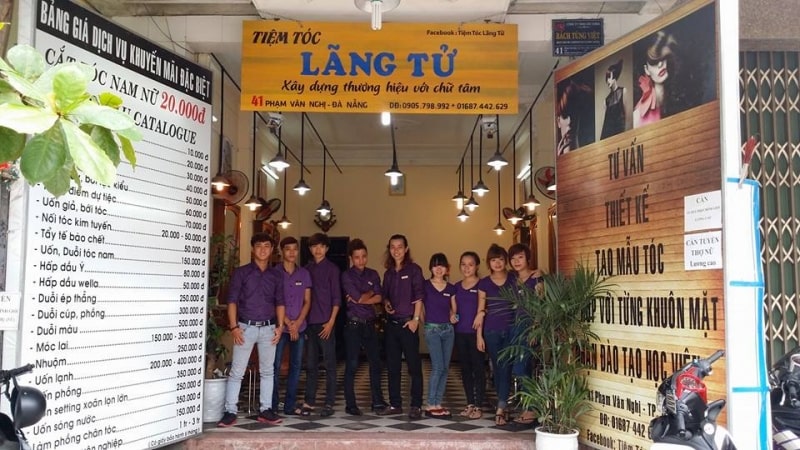 Tiệm tóc Lãng Tử - Tiệm cắt tóc nam nổi tiếng Đà Nẵng