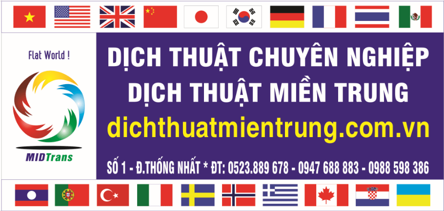 Công ty dịch thuật miền Trung MIDTRANS - Chi nhánh Đà Nẵng