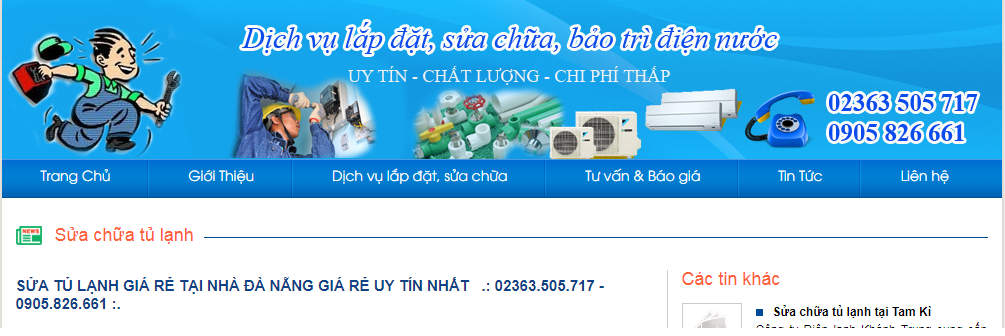 điện nước Minh Khánh Trung Đà Nẵng