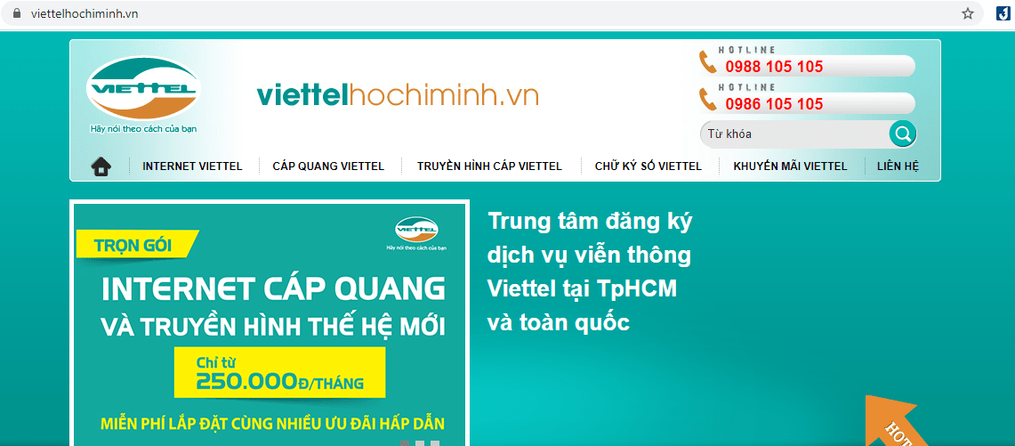 dịch vụ lắp mạng Viettel Sài Gòn