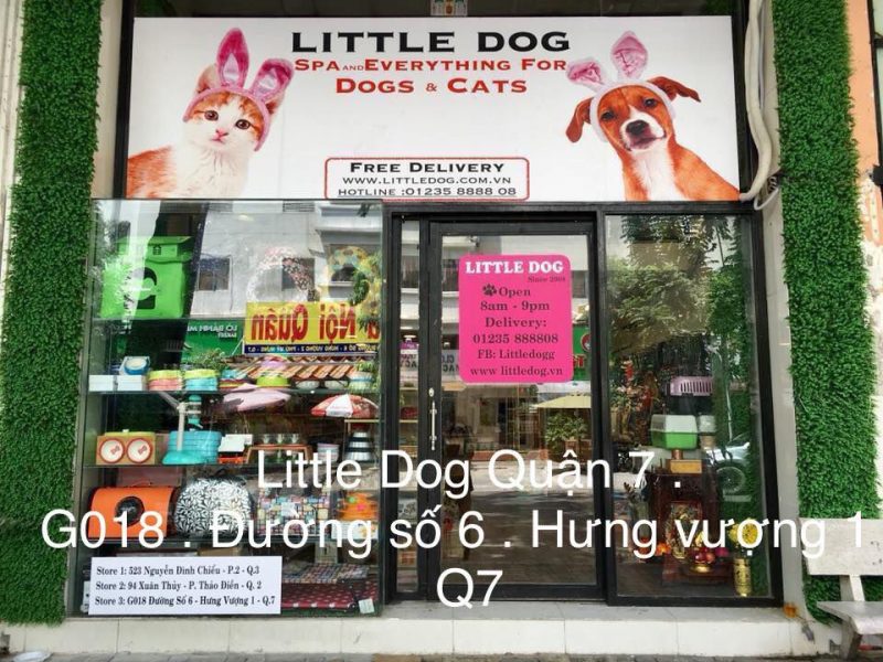 Cửa hàng thức ăn cho chó mèo ở Sài Gòn