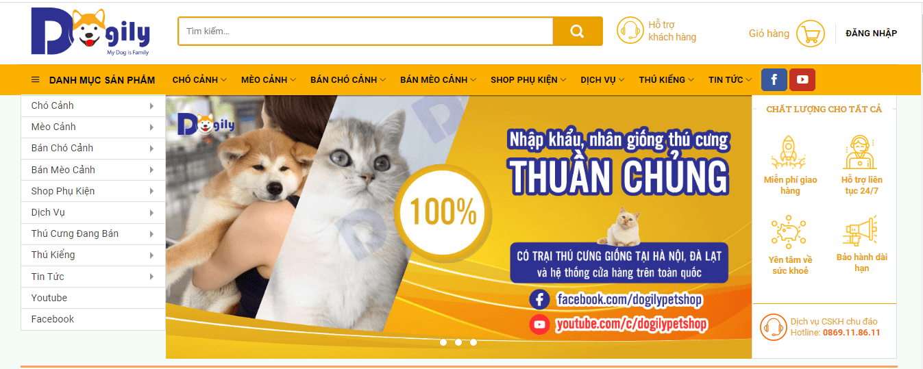 shop chó cảnh ở Hà Nội