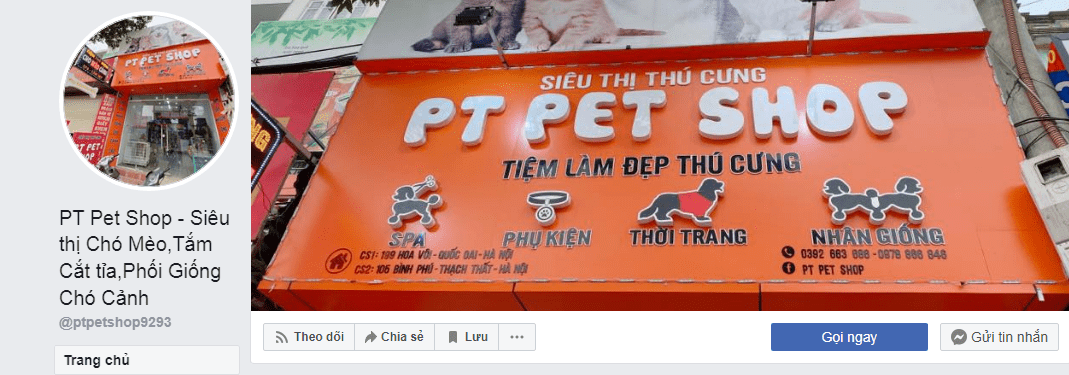 shop chó cảnh ở Hà Nội