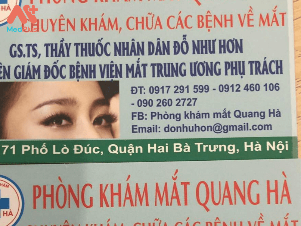 Phòng khám mắt Quang Hà