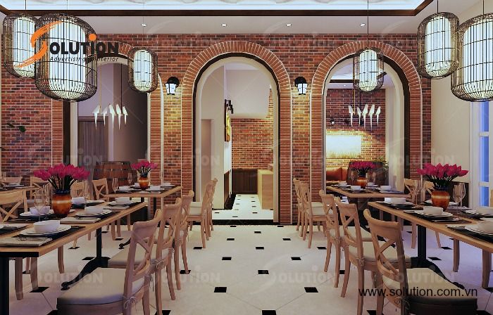 thiết kế nội thất nhà hàng Hà Nội